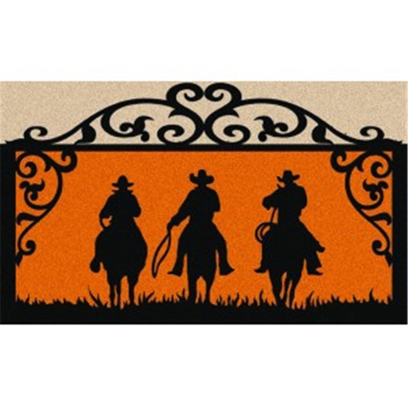 Coir Door Mat- Cowboys On The Move