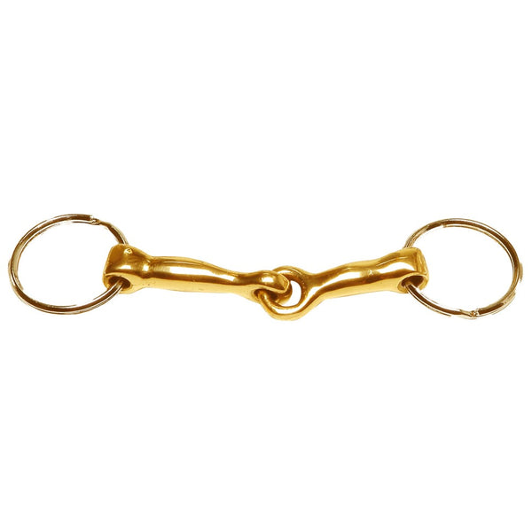 Snaffle Bit Key Ring - Gold