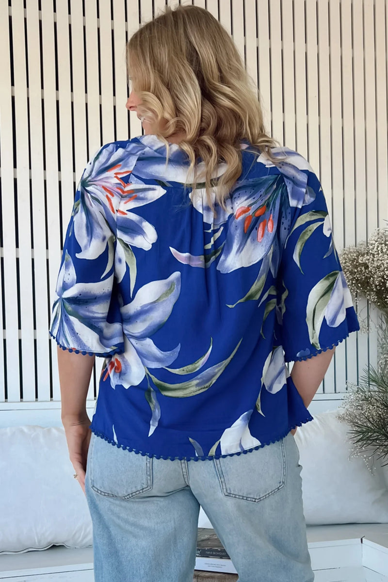 Asteria Print Gabriella Top - JAASE
