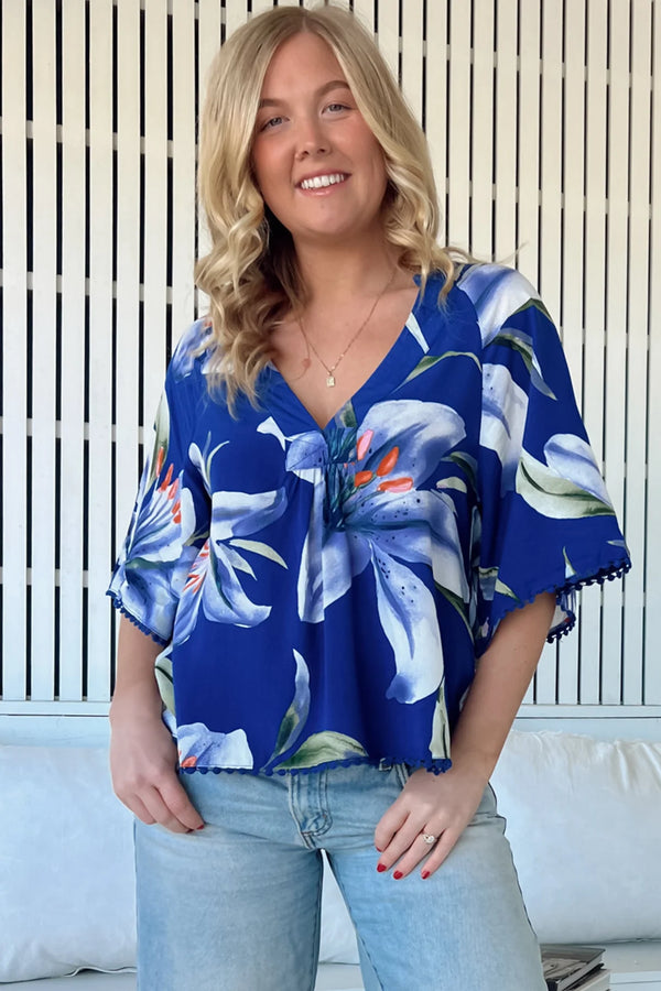 Asteria Print Gabriella Top - JAASE