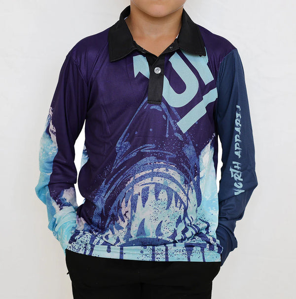 Up North Apparel - KIDS GREAT WHITE POLO JERSEY