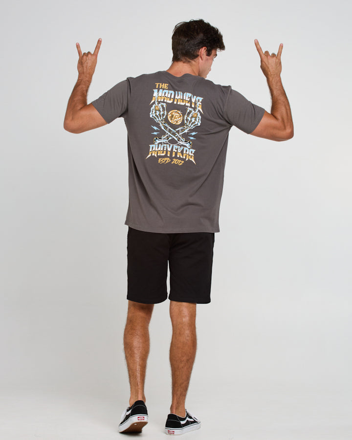 The Mad Hueys CHROME AHOY FKRS | SS TEE - VINTAGE BLACK