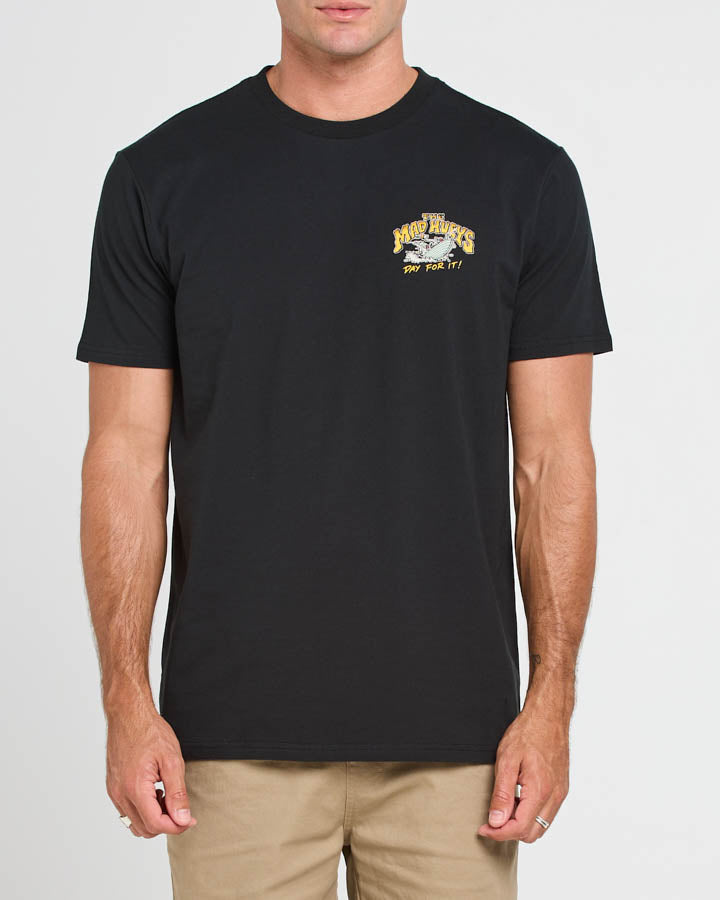 The Mad Hueys TINS AND TINNIES | SS TEE - BLACK