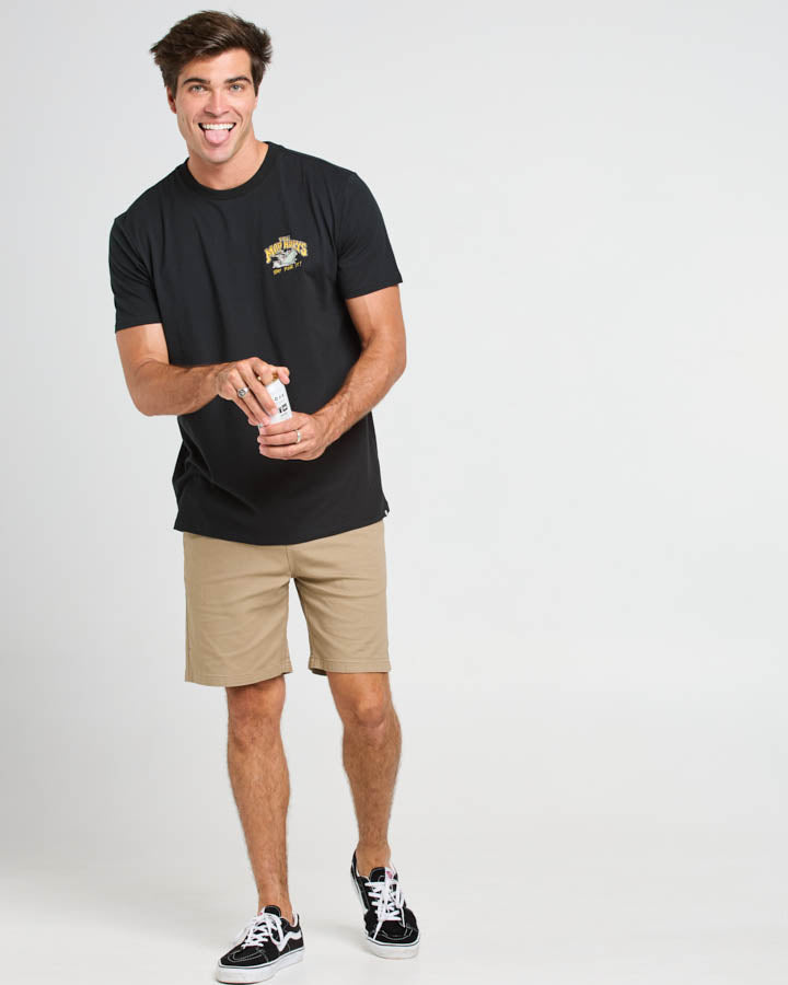 The Mad Hueys TINS AND TINNIES | SS TEE - BLACK