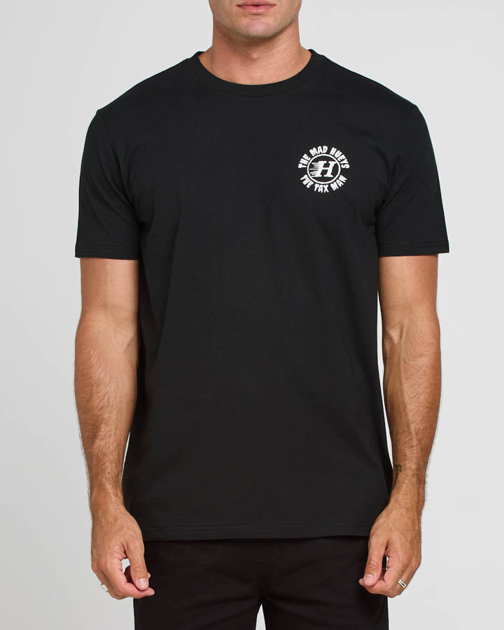 The Mad Hueys THE TAX MAN | SS TEE - BLACK