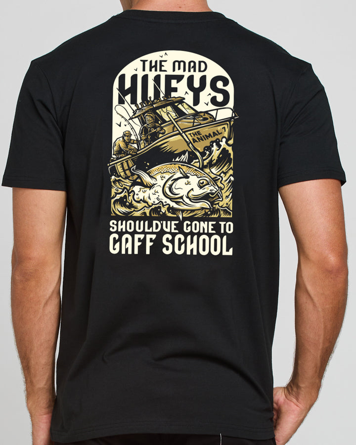 The Mad Hueys GAFF SCHOOL | SS TEE - BLACK