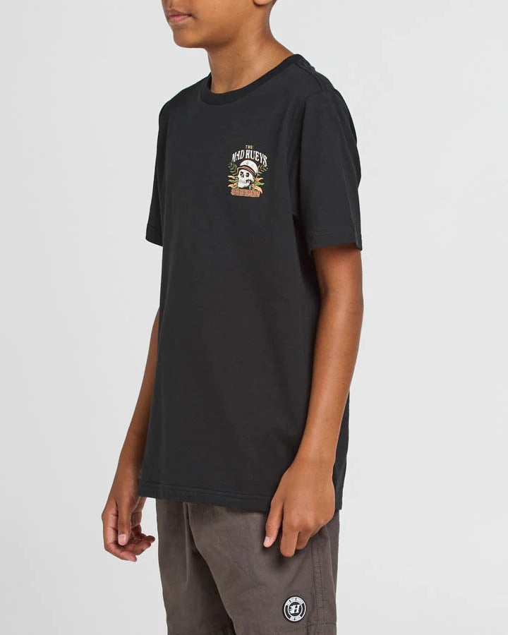The Mad Hueys SHIPWRECKED CAPTAIN | YOUTH SS TEE - BLACK