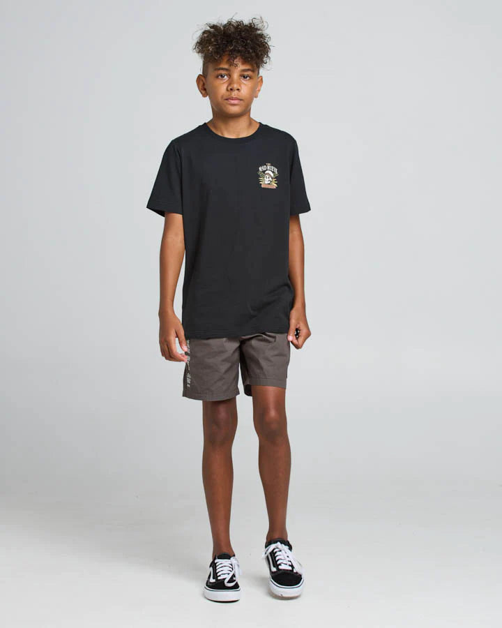 The Mad Hueys SHIPWRECKED CAPTAIN | YOUTH SS TEE - BLACK