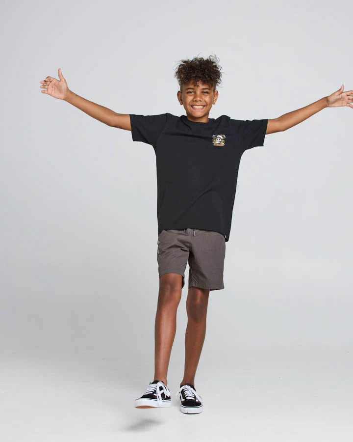 The Mad Hueys SHIPWRECKED CAPTAIN | YOUTH SS TEE - BLACK