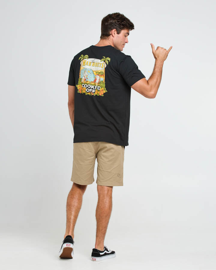 The Mad Hueys COOKED OFF | SS TEE - BLACK