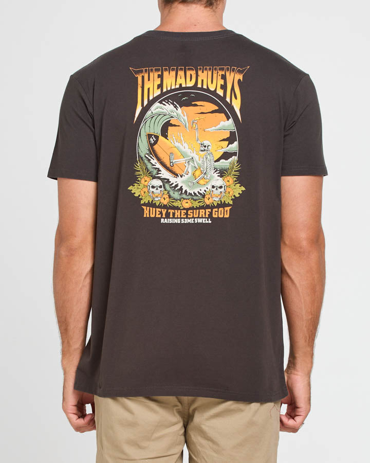 The Mad Hueys RAISING SWELL | SS TEE - VINTAGE BLACK