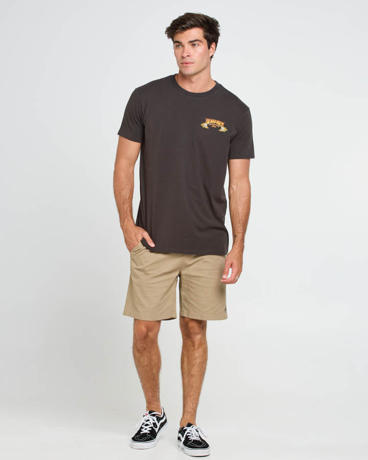 The Mad Hueys RAISING SWELL | SS TEE - VINTAGE BLACK