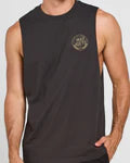 The Mad Hueys CHECKERED HUEYS | MUSCLE - VINTAGE BLACK