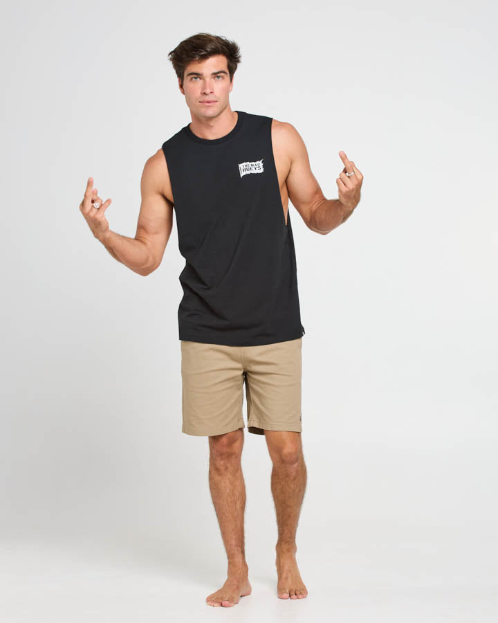 The Mad Hueys CAPTAIN COOKED | MUSCLE - BLACK