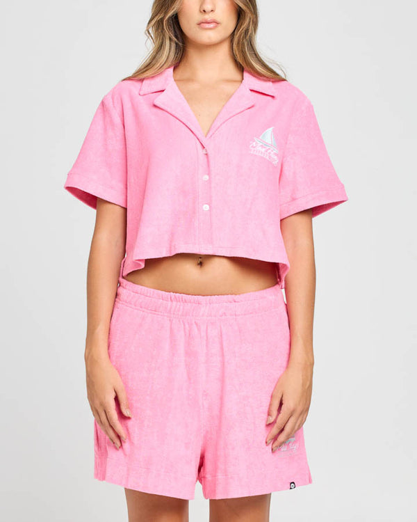 The Mad Hueys SAILING CLUB | WOMENS SHIRT - BUBBLE GUM PINK