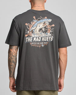 The Mad Hueys CATCH FISH | SS TEE - VINTAGE BLACK