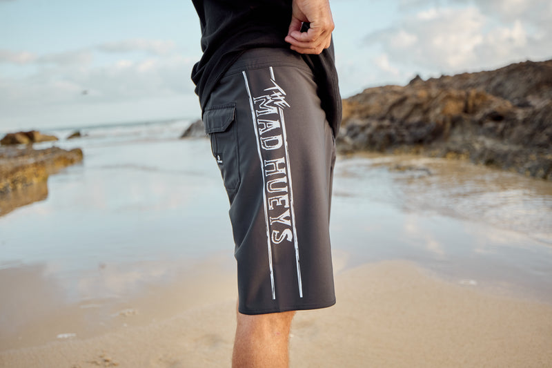 The Mad Hueys AHOY FKRS | 20" BOARDSHORT - BLACK