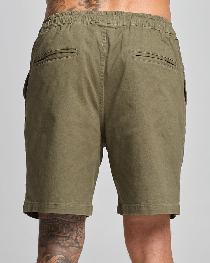 The Mad Hueys ANCHOR BONES | 18" CHINO SHORT - OLIVE