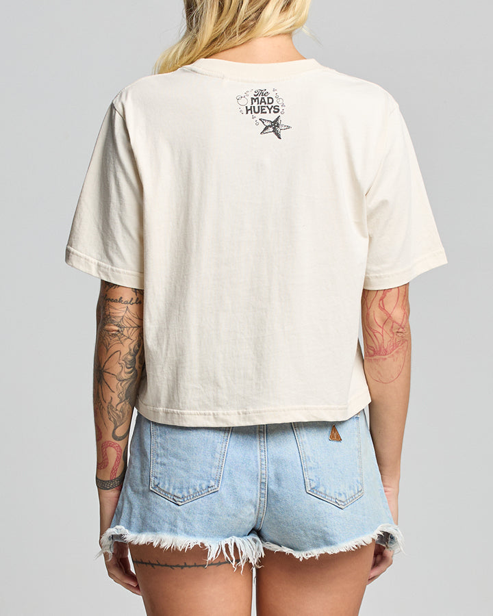 The Mad Hueys HOT GIRL SUMMER | WOMENS BOXY SS TEE - STONE
