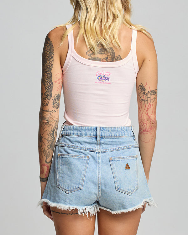 The Mad Hueys BBQ GIRL | WOMENS SINGLET - FAIRY FLOSS