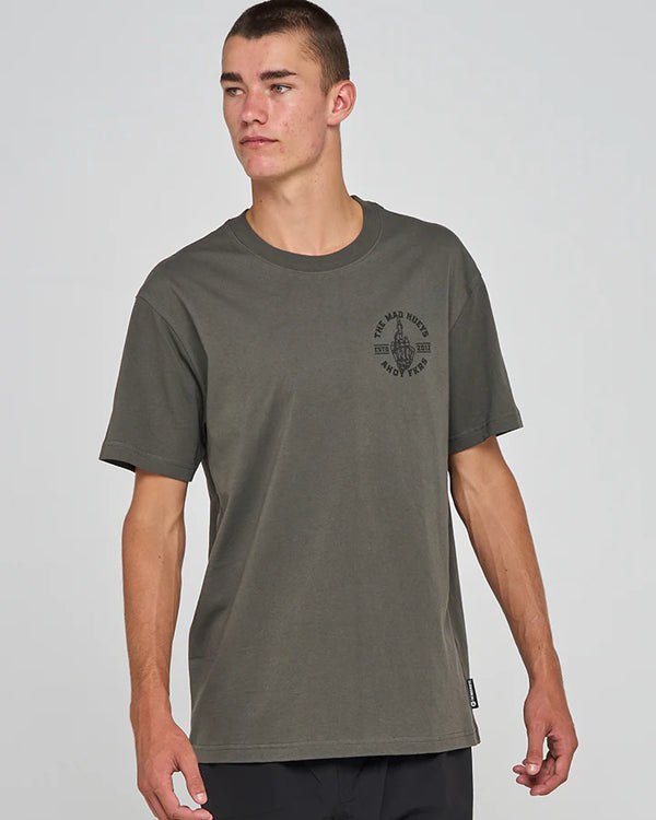 The Mad Hueys FKRS Ahoy - SS Tee Charcoal