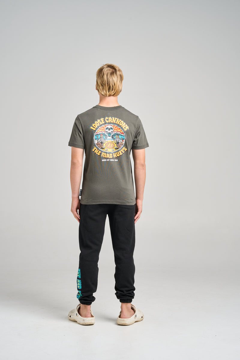 The Mad Hueys LOOSE CANNONS | YOUTH SS TEE - CHARCOAL