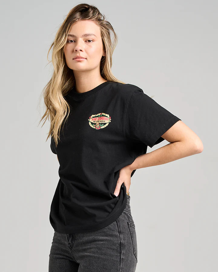 The Mad Hueys The Tiki Captain / Womens SS Tee - Black