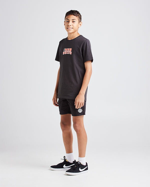 The Mad Hueys SURFER SHARK | YOUTH SS TEE - VINTAGE BLACK