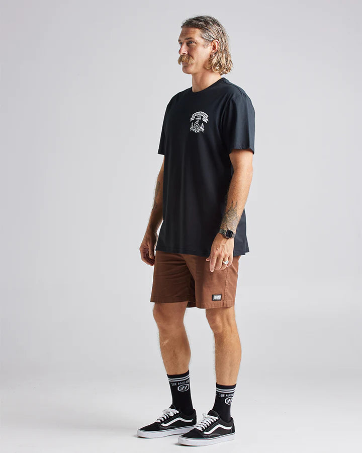 The Mad Hueys HUEYS ANCHOR | SS TEE - BLACK