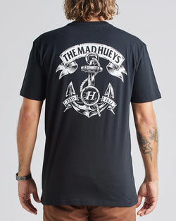 The Mad Hueys HUEYS ANCHOR | SS TEE - BLACK
