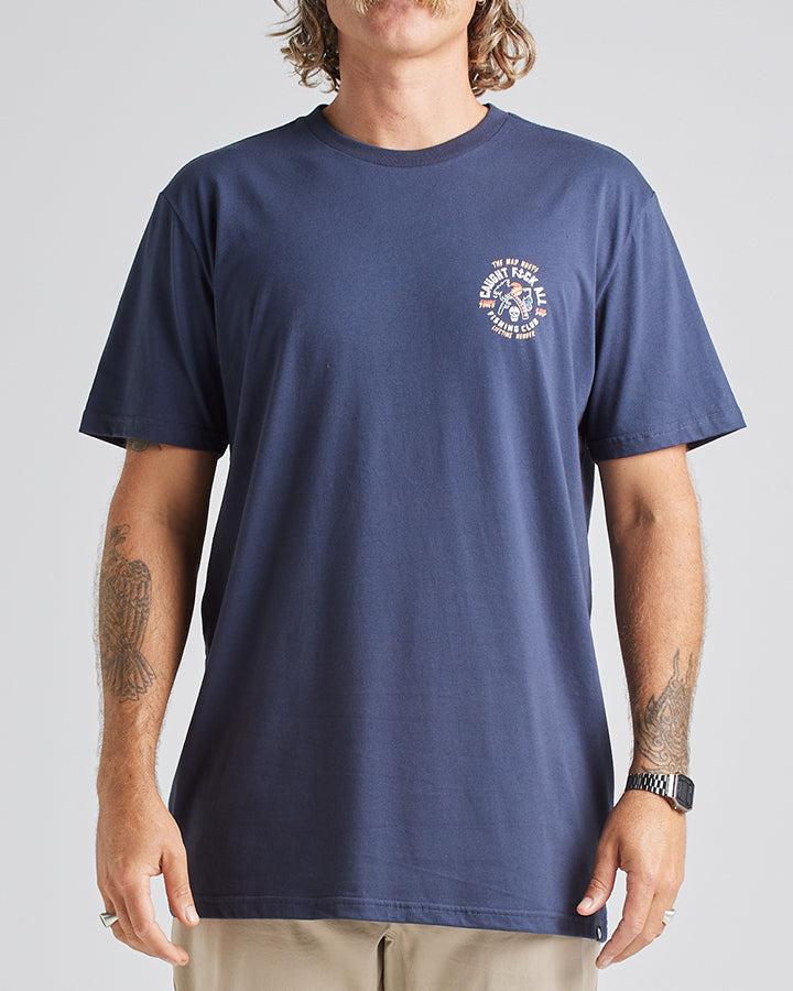 The Mad Hueys STILL CATCHING FK ALL | SS TEE - NAVY.