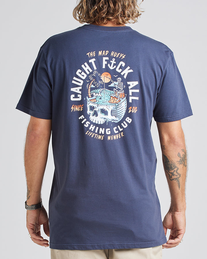 The Mad Hueys STILL CATCHING FK ALL | SS TEE - NAVY.