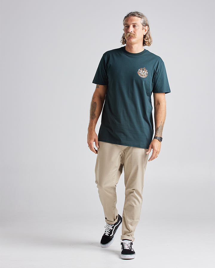 The Mad Hueys KRAKEN SOME TINS | SS TEE - PINE GREEN