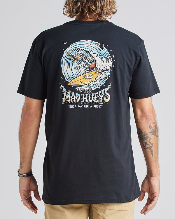 The Mad Hueys SURFING SHOEY | SS TEE - BLACK