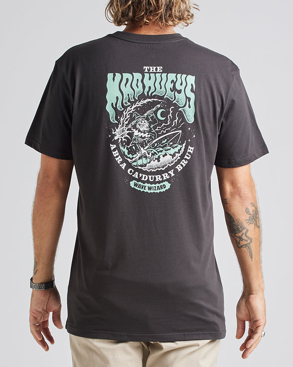 The Mad Hueys WAVE WIZARD | SS TEE - VINTAGE BLACK