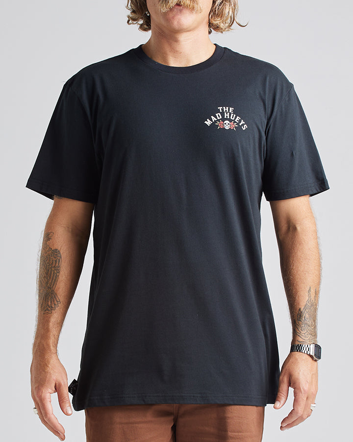 The Mad Hueys ON THE ROCKS | SS TEE - BLACK