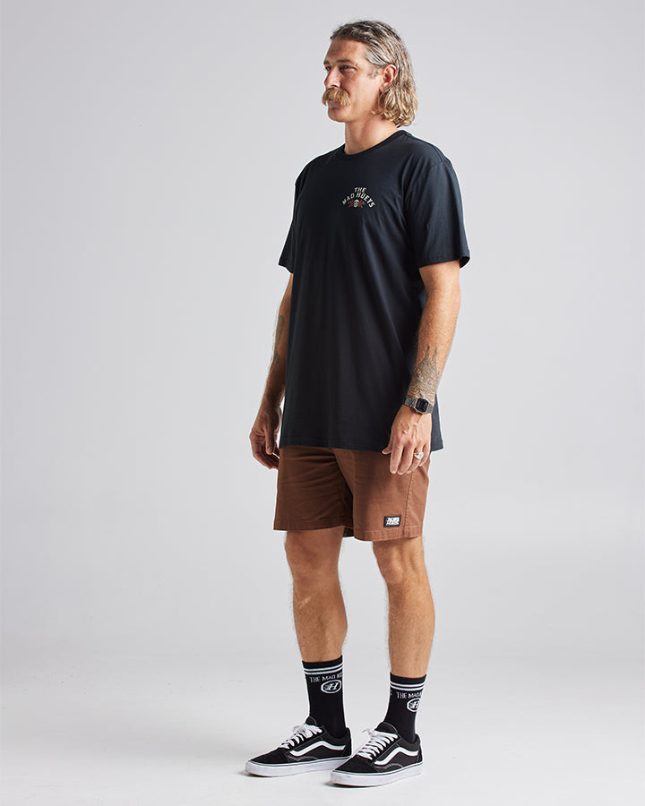 The Mad Hueys ON THE ROCKS | SS TEE - BLACK