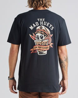 The Mad Hueys ON THE ROCKS | SS TEE - BLACK