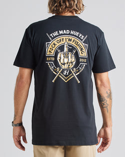 The Mad Hueys FK OFF IM FISHING | SS TEE - BLACK