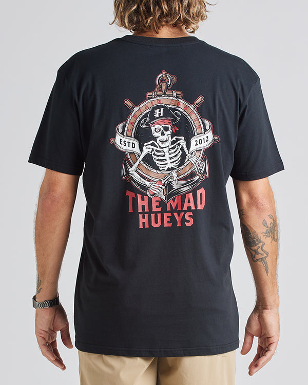 The Mad Hueys CAPTAIN COOKED | SS TEE - BLACK