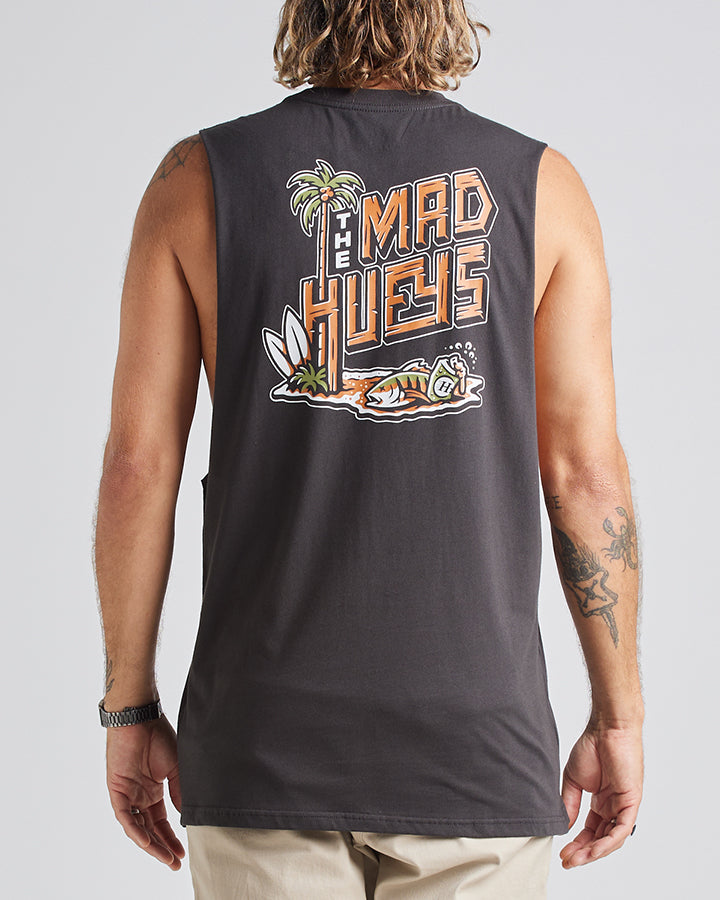 The Mad Hueys HUEYS BEACH CLUB | MUSCLE - VINTAGE BLACK