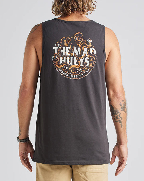 The Mad Hueys KRAKEN SOME TINS | TANK - VINTAGE BLACK