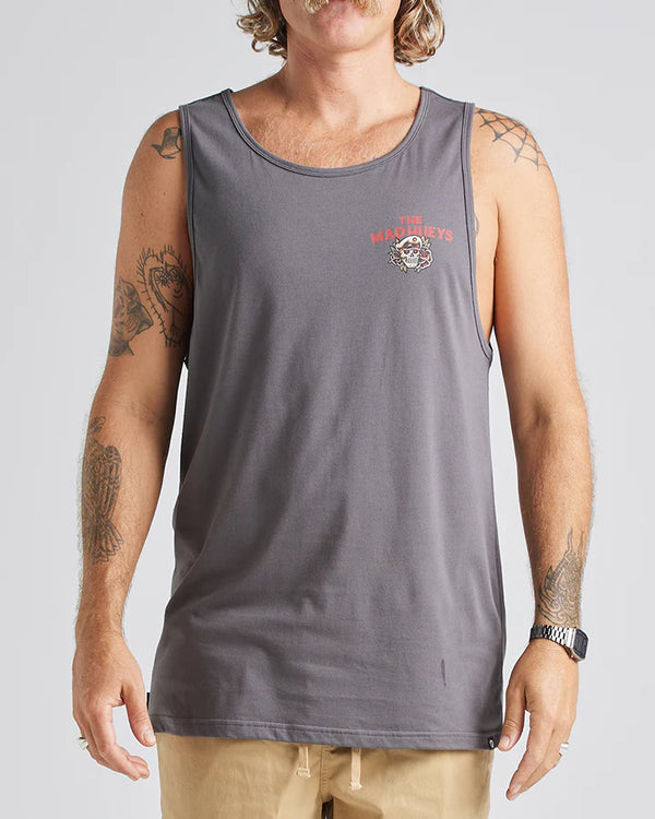 The Mad Hueys FISH TILL YOURE DEAD | TANK - CHARCOAL