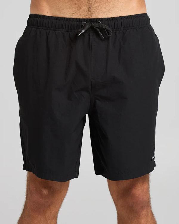The Mad Hueys Freestyle 18" Swim Volley Short - Black