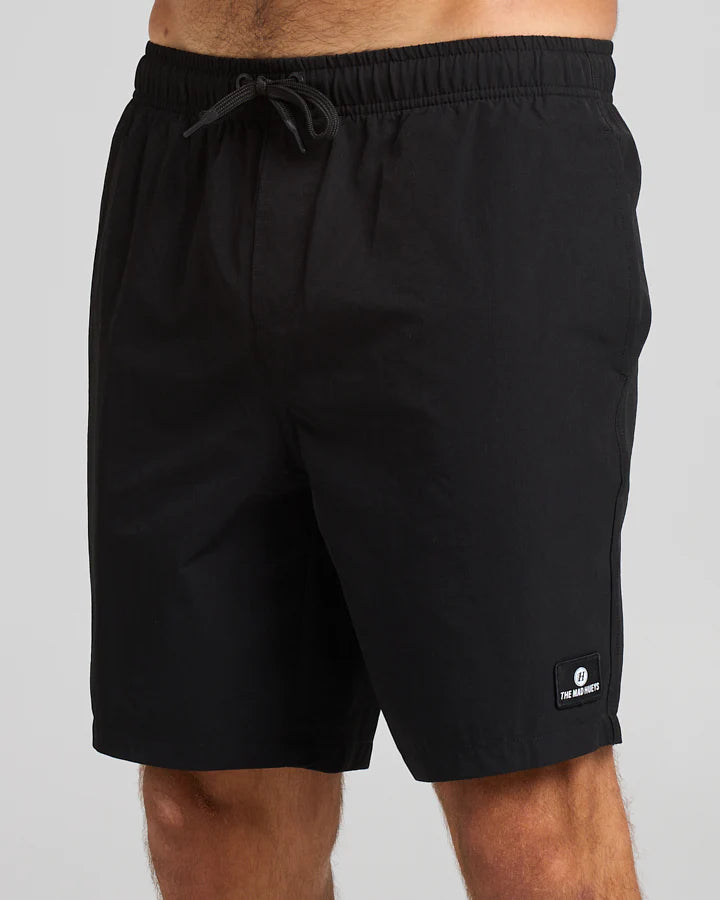 The Mad Hueys Freestyle 18" Swim Volley Short - Black