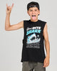 The Mad Hueys Great Bite Shark Youth Muscle - Black