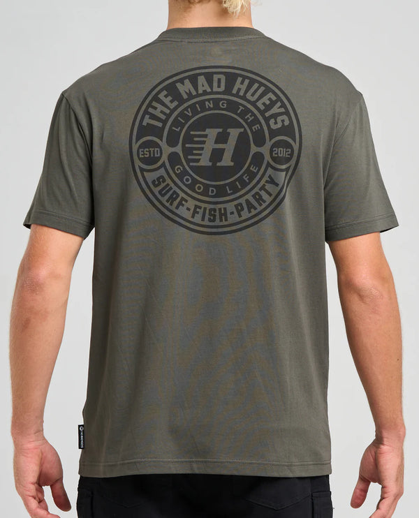 The Mad Hueys HUEYS GOOD LIFE | SS TEE - CHARCOAL