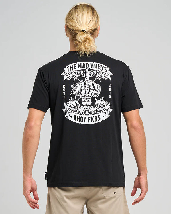 The Mad Hueys AHOY FKRS STORM | SS TEE - BLACK