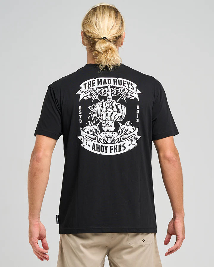 The Mad Hueys AHOY FKRS STORM | SS TEE - BLACK