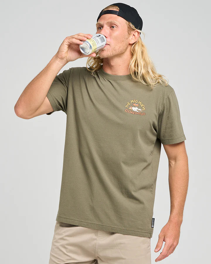 The Mad Hueys Cookedatoo Trio / SS Tee - Olive